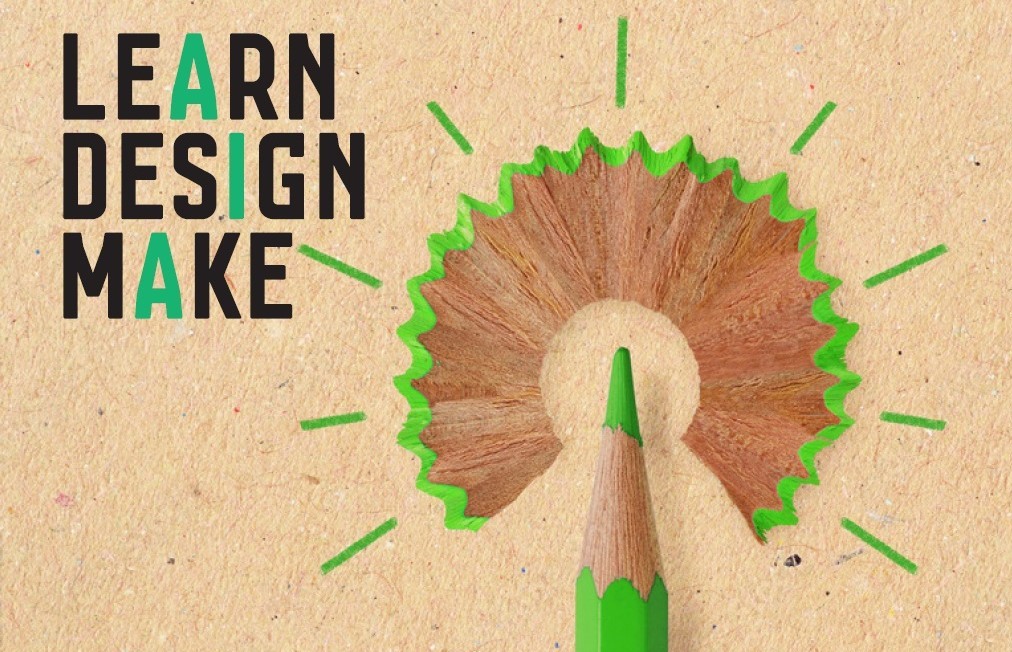 Learn Design Make Green pencil with sharpening